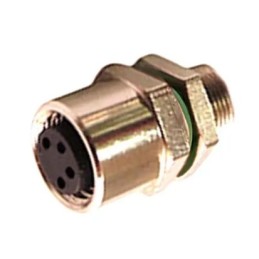 1 pcs - Bulgin Circular Connector, 6 Contacts, Panel Mount, M8 Connector, Socket, Female, IP67, Buccaneer M8 Series
