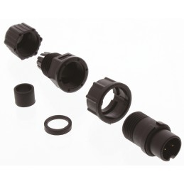 1 pcs - Amphenol Industrial Circular Connector, 2 Contacts, Cable Mount, Plug, Male, IP67, Ceres Series