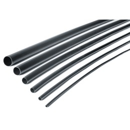 1 pcs - HellermannTyton Adhesive Lined Heat Shrink Tubing, Black 4.5mm Sleeve Dia. x 1.2m Length 3:1 Ratio, TA37 Series