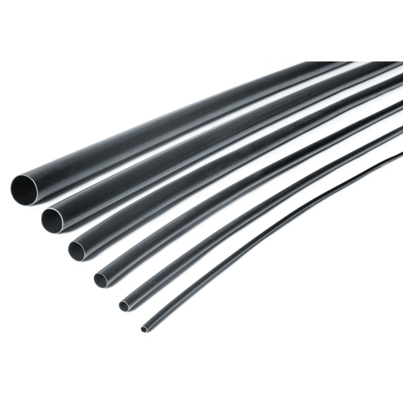 1 pcs - HellermannTyton Adhesive Lined Heat Shrink Tubing, Black 4.5mm Sleeve Dia. x 1.2m Length 3:1 Ratio, TA37 Series