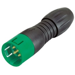 1 pcs - Binder Circular Connector, 3 Contacts, Cable Mount, Miniature Connector, Socket, Male, IP67, 720 Series