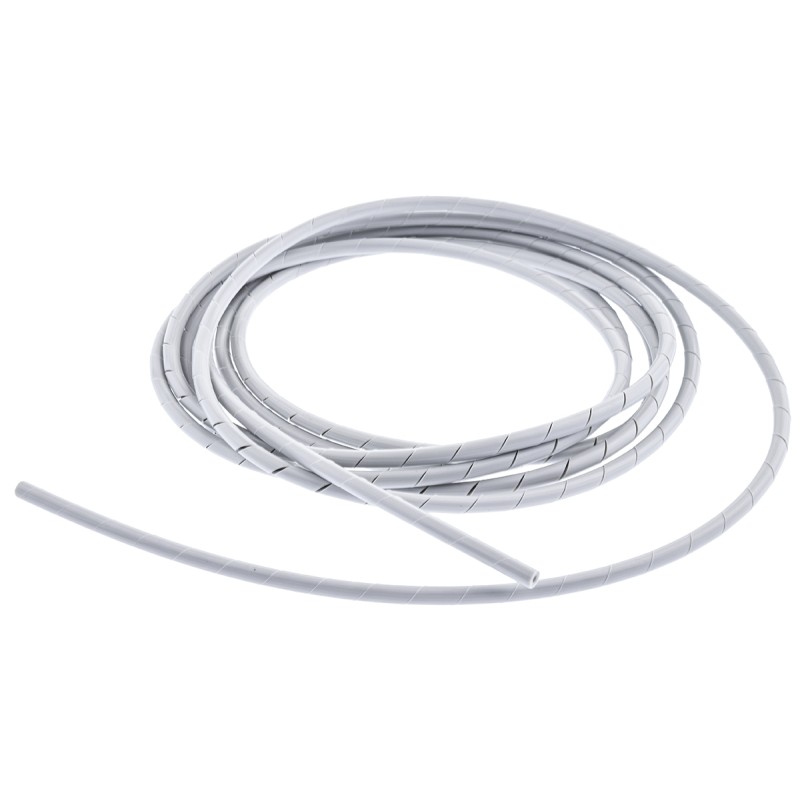 10 Reel of 2 M - 161-00000 1 CABLETIDY-PE-GY HellermannTyton Spiral Wrap, I.D 1.6mm, 12mm polyethylene (PE) 1NFP Series