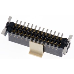 100 pcs - Harting Har-Flex Series Straight Surface Mount PCB Socket, 26-Contact, 2-Row, 1.27mm Pitch, Solder Termination