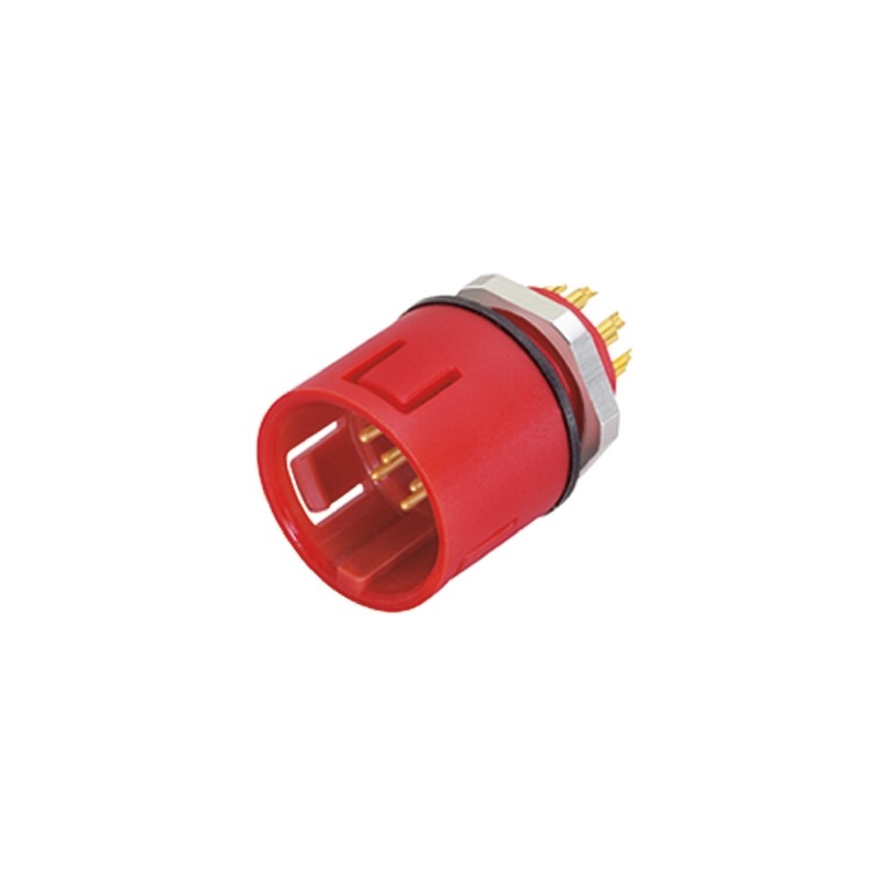 1 pcs - Binder Circular Connector, 3 Contacts, Panel Mount, Miniature Connector, Socket, Male, IP67, 720 Series