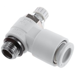 1 pcs - SMC AS Series Threaded Flow Regulator x 8mm Tube Outlet Port