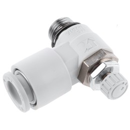 1 pcs - SMC AS Series Threaded Flow Regulator x 8mm Tube Outlet Port