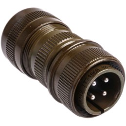 1 pcs - Glenair 4 Way Cable Mount MIL Spec Circular Connector Plug, Pin Contacts,Shell Size 18, MIL-DTL-5015