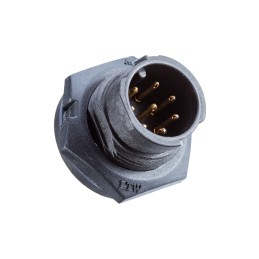 1 pcs - Amphenol Circular Connector, 4 Contacts, Panel Mount, Plug, Male, IP68, X-Lok Series