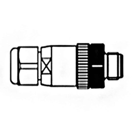 1 pcs - Molex Circular Connector, 4 Contacts, Cable Mount, M12 Connector, Plug, Male, IP67, Micro-Change Series