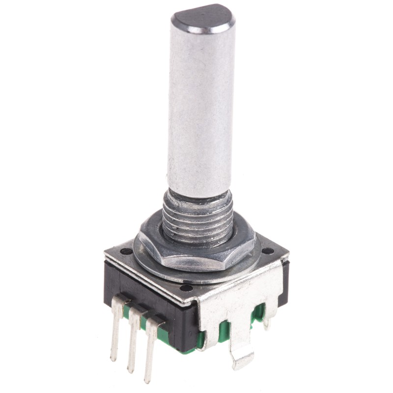 10 pcs - PEC11R-4225F-S0024 Bourns 24 Pulse Incremental Mechanical Rotary Encoder with a 6 mm Flat Shaft (Not Indexed)