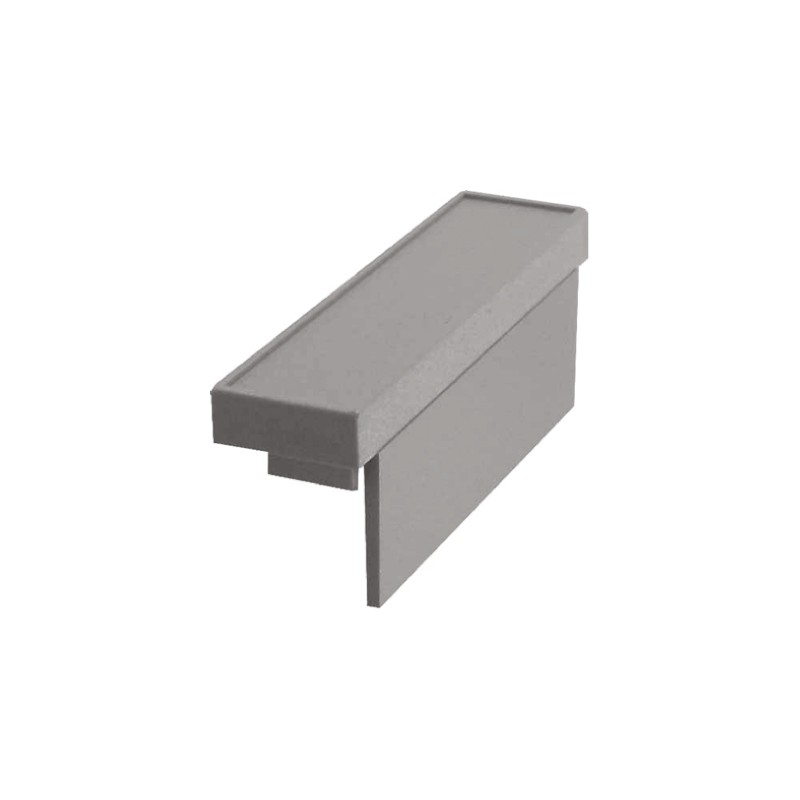 10 Bag of 10 - CNMB/1/TGS CAMDENBOSS Polycarbonate End Cover, 20mm H, 14mm W, 18mm L for Use with CNMB DIN Rail Enclosure