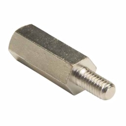 50 pcs - R30-3001402 HARWIN Threaded Standoff, M3 x 0.5 Thread, 14mm Body, Brass, Male/Female, 6mm Stud
