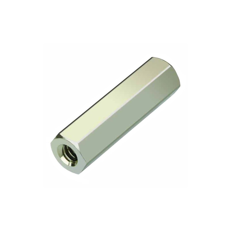 50 pcs - R30-1011102 HARWIN Threaded Standoff, M3 x 0.5 Thread, 11mm Body, Brass, Female/Female