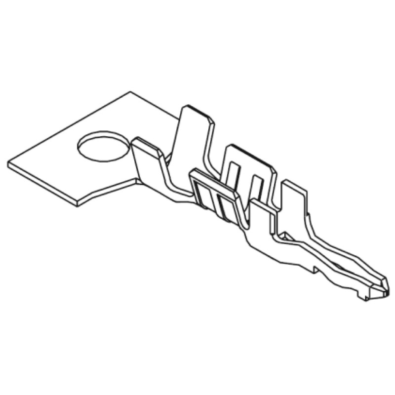 500 pcs - Molex Board-In Series Male Crimp Terminal, 24AWG Min, 20AWG Max