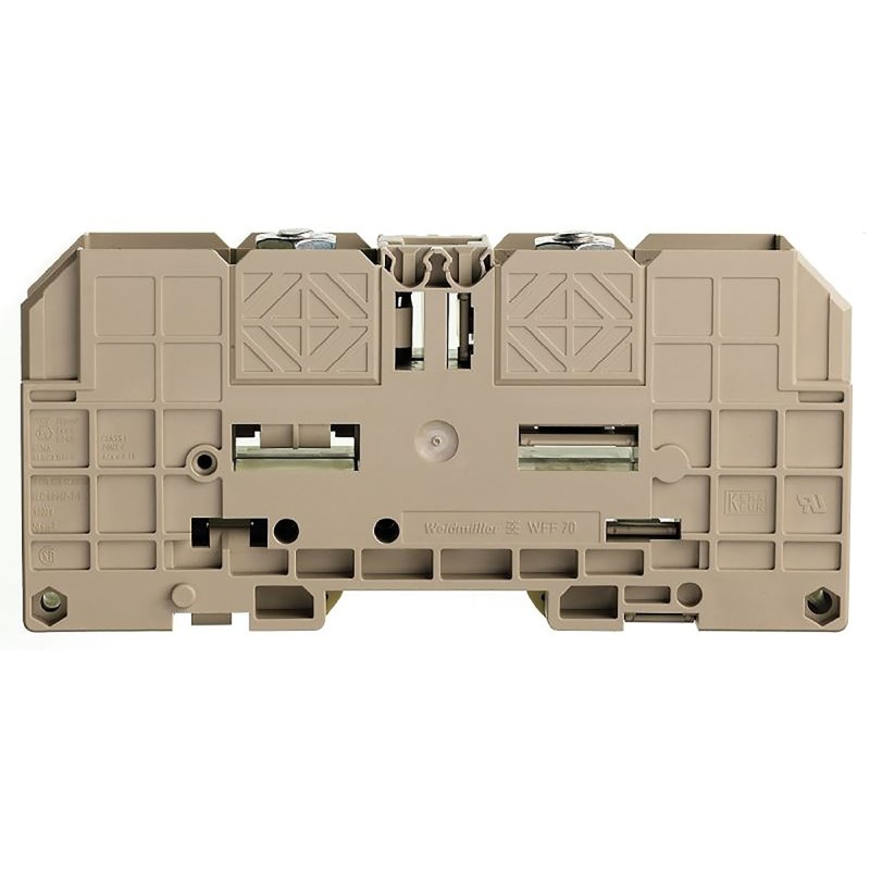 1 pcs - Weidmuller WFF Series Beige Feed Through Terminal Block, Screw Termination