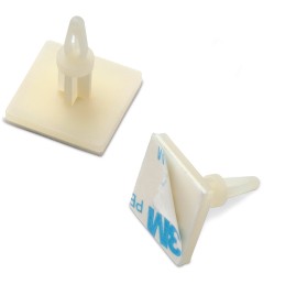 50 pcs - 709261000 709261000, 5.4mm High Nylon Adhesive-Backed Support for 4mm PCB Hole, 20 x 20mm Base