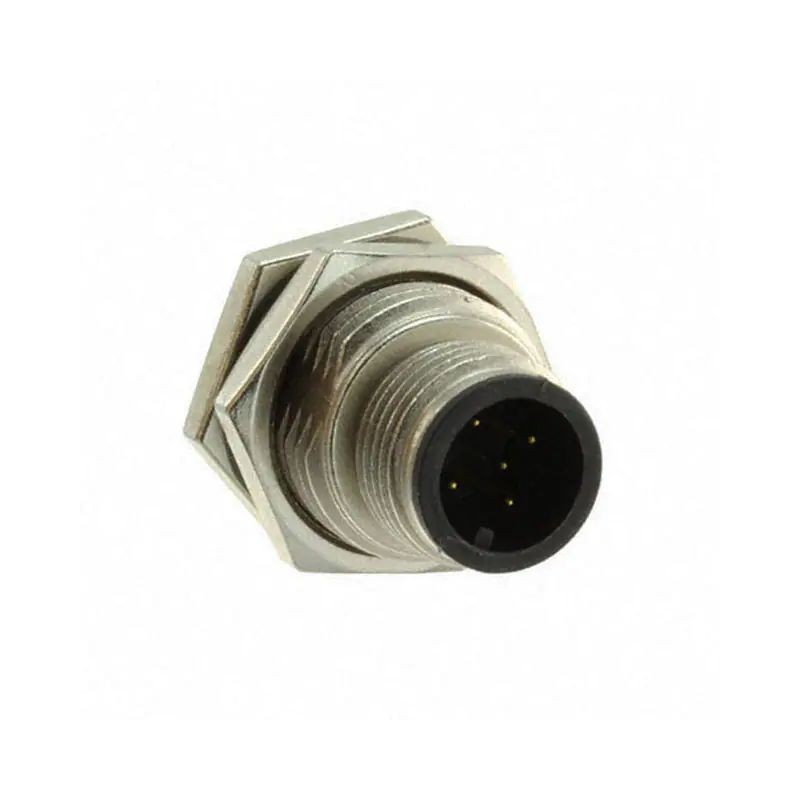 1 pcs - Amphenol Circular Connector, 5 Contacts, Panel Mount, M12 Connector, Plug, Male, M Series