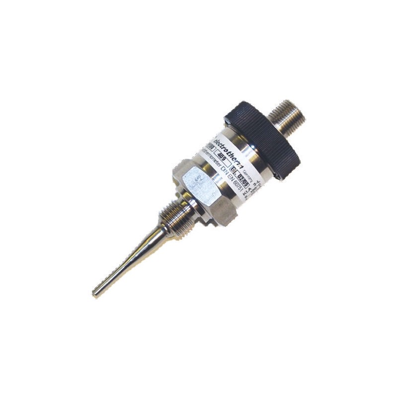 1 pcs - Electrotherm PT100 RTD Sensor, 6mm Dia, 50mm Long, G1/4, F0.15 +100°C Max