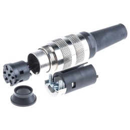 1 pcs - Binder Circular Connector, 7 Contacts, Cable Mount, M16 Connector, Plug, Male, IP40, 581 Series