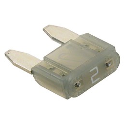 10 pcs - ATM-2 Eaton 2A Grey Blade Car Fuse, 32V ac/dc