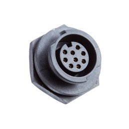 1 pcs - Amphenol Circular Connector, 4 Contacts, Rear Mount, Plug, Female, IP68, X-Lok Series