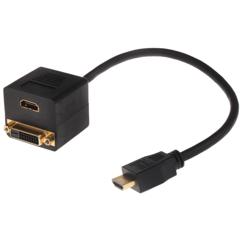 1 pcs - RS PRO Male HDMI to DVI-D Dual Link, HDMI Cable