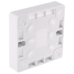 10 pcs - RS PRO White Back Box, BS, IP20, 1 Gangs, 86.6 x 86.6 x 16mm