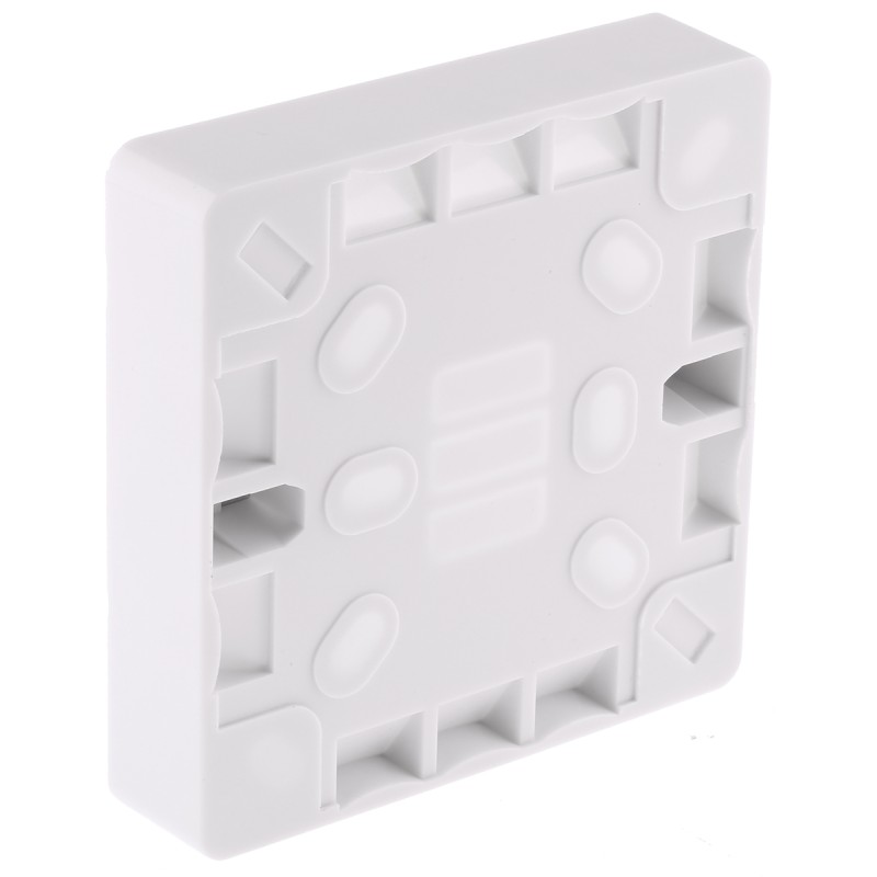 10 pcs - RS PRO White Back Box, BS, IP20, 1 Gangs, 86.6 x 86.6 x 16mm