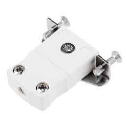 1 pcs - RS PRO Panel Mount Thermocouple Connector for Use with Type CU Thermocouple, Miniature Size, IEC Standard