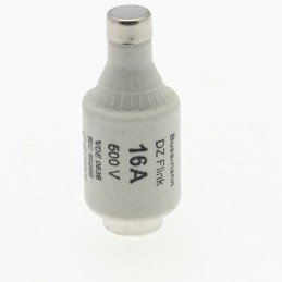 10 pcs - 16D27Q Eaton 16A DII Bottle Fuse, E27 Thread Size, gG, 500V ac