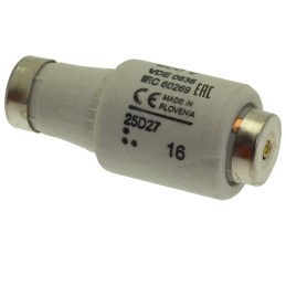 10 pcs - 25D27 Eaton 25A DII Bottle Fuse, E27 Thread Size, gG, 500V ac