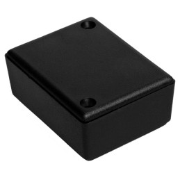10 pcs - RS PRO Black ABS Enclosure, IP53, IK07, Black Lid, 66 x 49 x 28mm