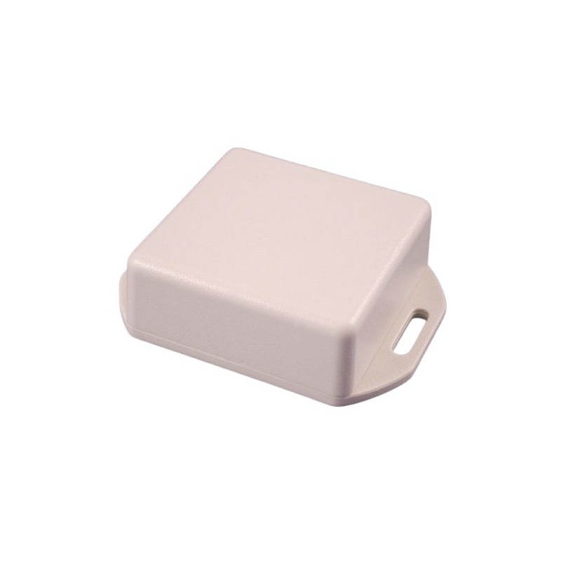 10 pcs - 1551RFLGY Hammond 1551 Series Grey ABS Enclosure, IP54, Flanged, Grey Lid, 50 x 50 x 20mm