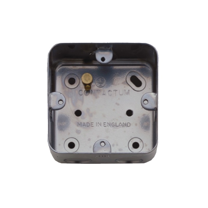 10 pcs - CLA3091 Contactum Grey Back Box, BS, 1 Gangs