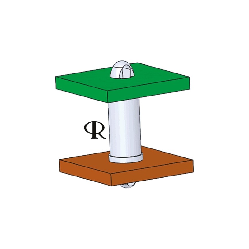 120 pcs - DLCBST-2-01 DLCBST-2-01, 3.2mm High Nylon PCB Support Pillar for 2.54mm PCB Hole, 4mm Base