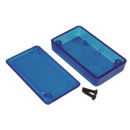 10 pcs - 1551JTBU Hammond 1551 Series Blue ABS Enclosure, IP54, Blue Lid, 60 x 35 x 15mm