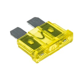 50 pcs - RS PRO 20A Yellow Blade Car Fuse, 32V dc