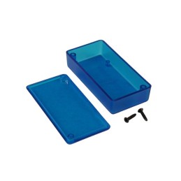 10 pcs - 1551KTBU Hammond 1551 Series Blue ABS Enclosure, IP54, Blue Lid, 80 x 40 x 20mm