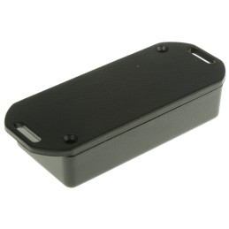 10 pcs - 1551KFLBK Hammond 1551 Series Black ABS Enclosure, IP54, Flanged, Black Lid, 80 x 40 x 20mm