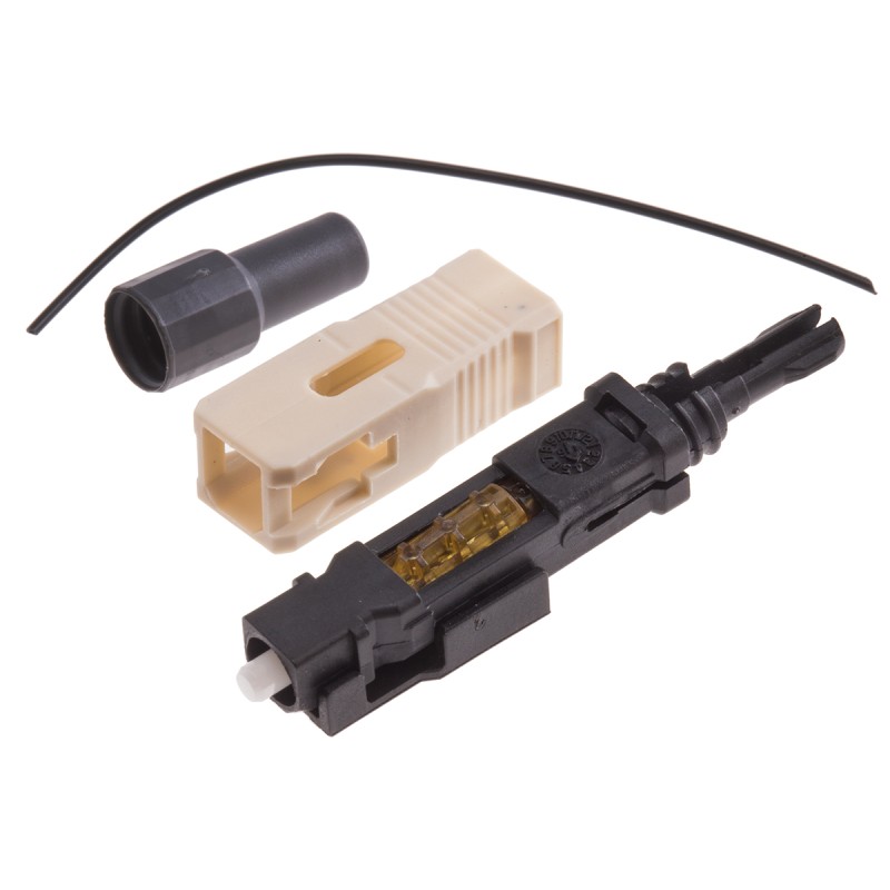 1 pcs - RS PRO, SC, PC Multimode Simplex Fibre Optic Connector, OM2 50/125μm Fibre Size, 0.5dB Insertion Loss