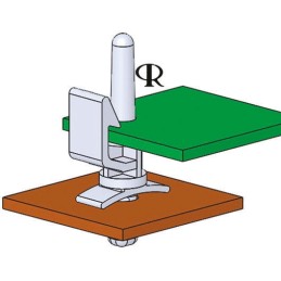 120 pcs - EHCBS-5-01 EHCBS-5-01 , 7.9mm High Nylon PCB Support Pillar for 4mm PCB Hole, 14.2mm Base