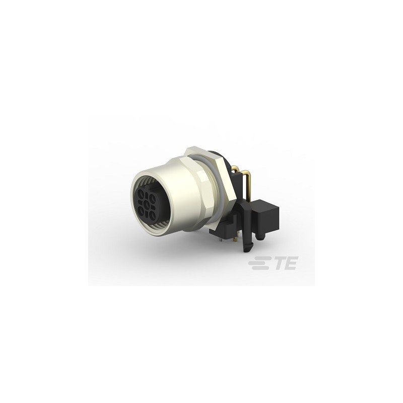 1 pcs - TE Connectivity Circular Connector, 5 Contacts, Cable Mount, M12 Connector, Socket