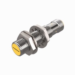 1 pcs - Turck Inductive Barrel-Style Proximity Sensor, M12 x 1, 90 mm Detection, PNP Output, 10 - 65 V dc, IP67