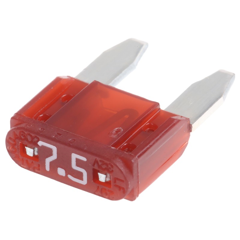 50 pcs - 029707.5L Littelfuse 7.5A Brown Blade Car Fuse, 32V dc