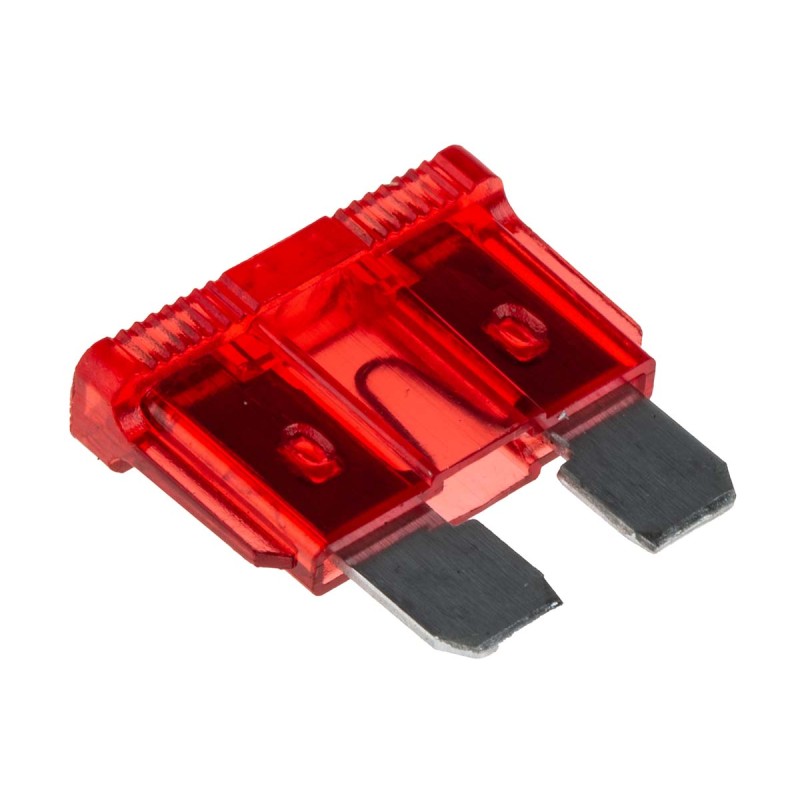 50 pcs - RS PRO 10A Red Blade Car Fuse, 32V dc