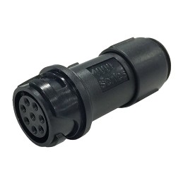 1 pcs - Bulgin Circular Connector, 12 Contacts, Cable Mount, Miniature Connector, Socket, Male, IP66, IP68, IP69K, Buccaneer