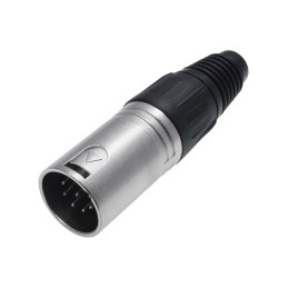 1 pcs - RS PRO Cable Mount XLR Connector, Female, 75 V, 7 Way, Nickel Plating