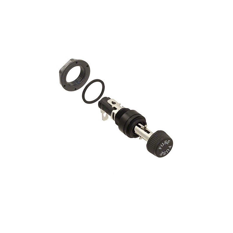 10 pcs - HTB-44M-R Eaton 16A Panel Mount Fuse Holder for 5 x 20mm Fuse, 1P, 250V ac