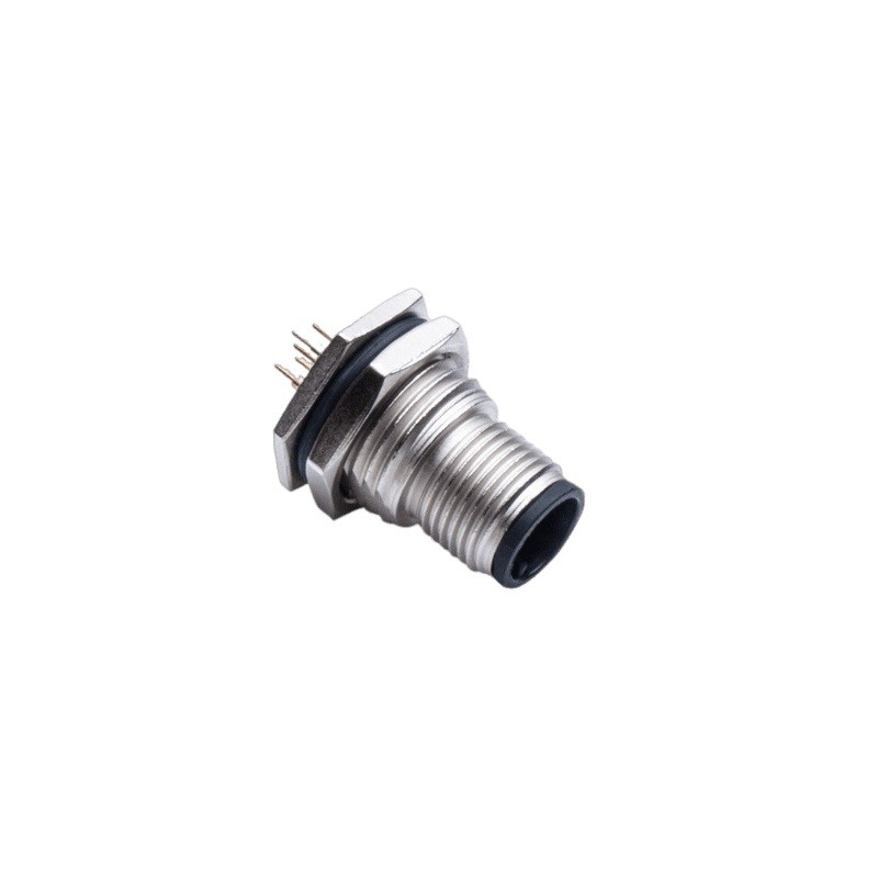1 pcs - Amphenol Circular Connector, 5 Contacts, Panel Mount, M12 Connector, Plug, Male, IP68, IP69K, M Series