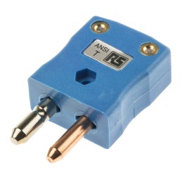 1 pcs - RS PRO In-Line Thermocouple Connector for Use with Type T Thermocouple, Standard Size, ANSI Standard